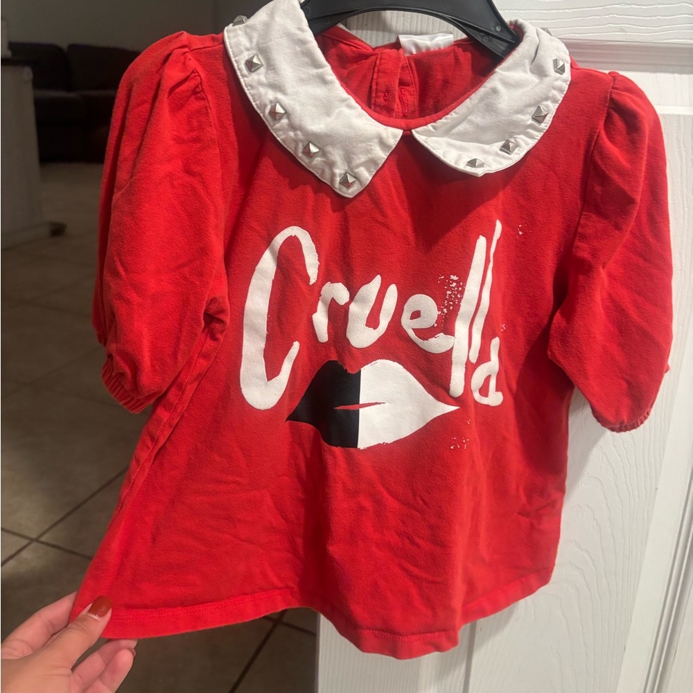 Cruella Disney Parks Girls Top Size 9/10